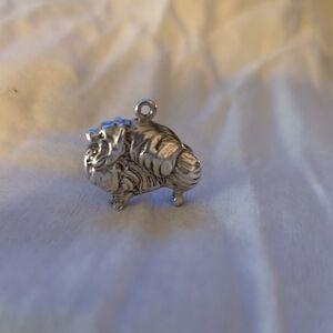 Silver Pomeranian Dog Charm/Pendant